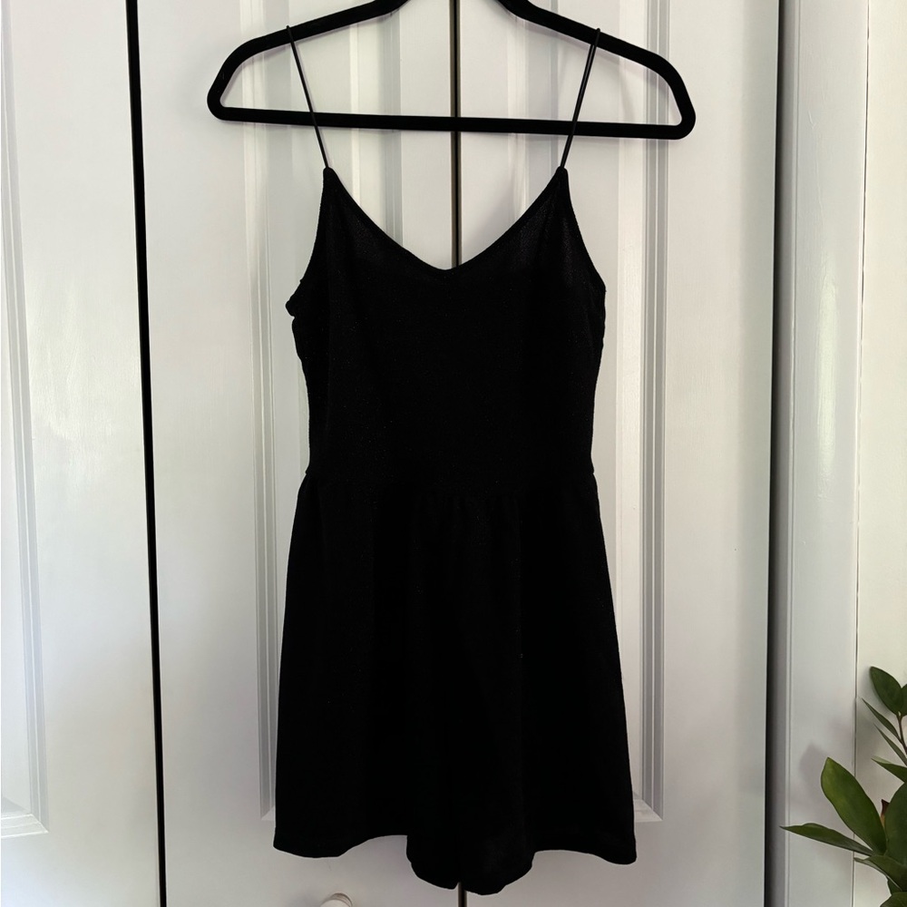 H&M Black Shimmer Romper